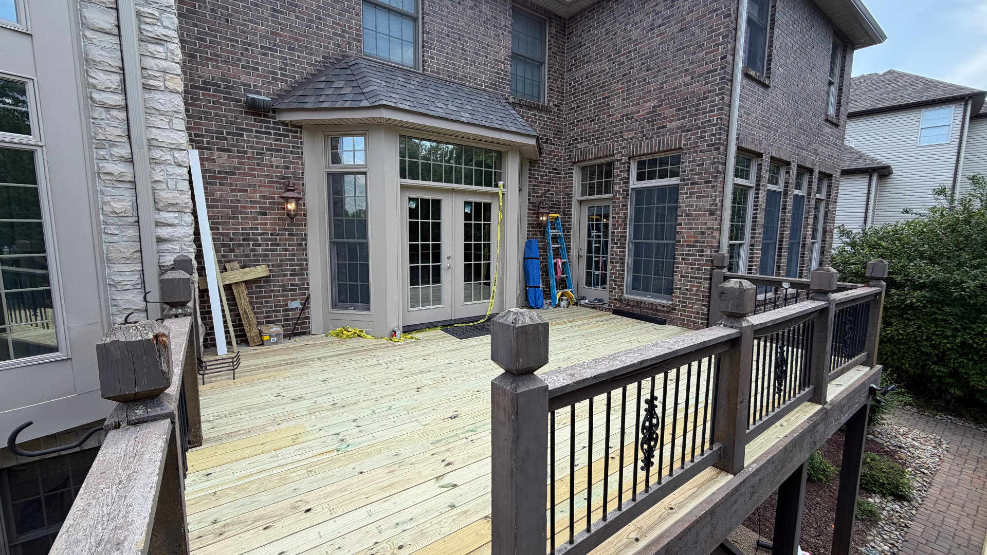 Custom Deck Build — Before Stain