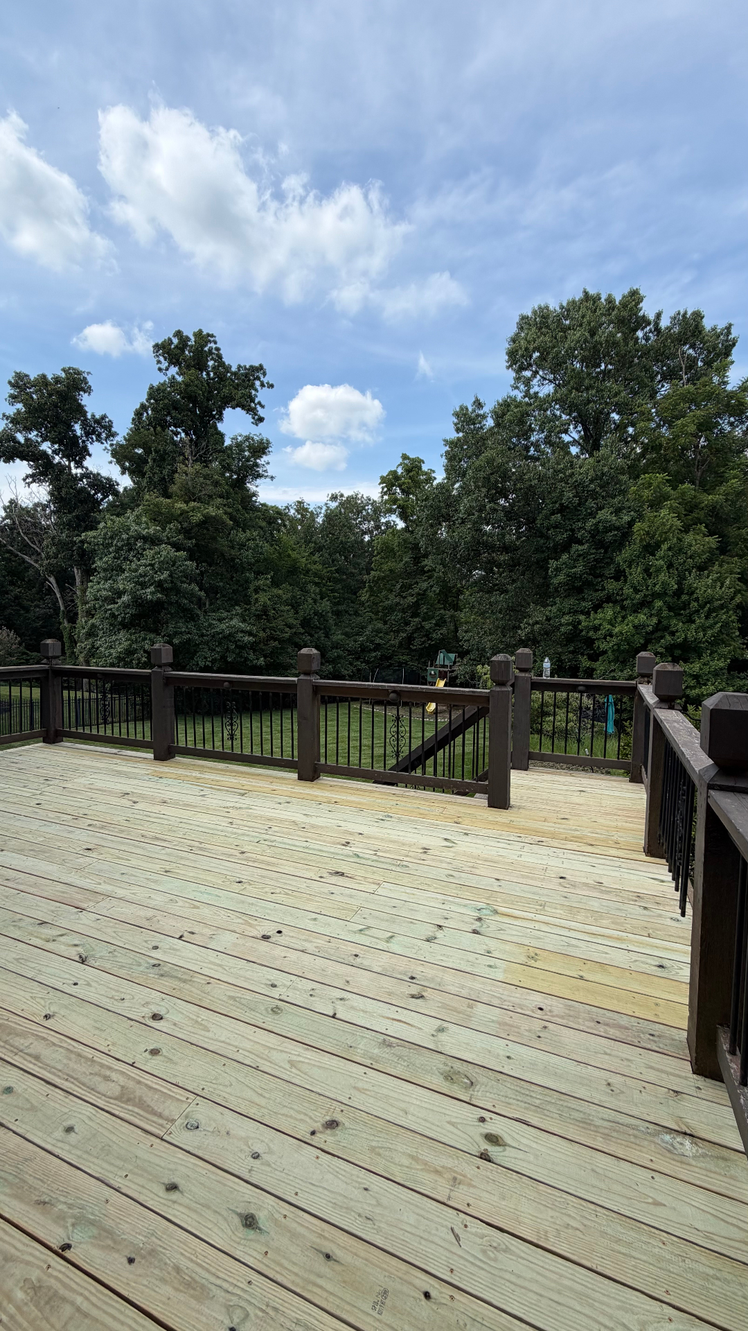 Backyard Deck Framing Complete